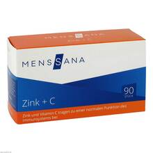 Abbildung: Zink + C Menssana Lutschtabletten 90 St, Lutschtabletten PZN 12354660 