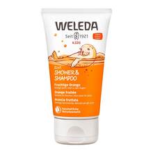 Abbildung: Weleda Kids 2in1 Shower & Shampoo fruchtige Orange 150 ml, Duschgel PZN 12387381 