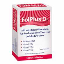 Abbildung: Folplus + D3 Tabletten 90 St, Tabletten PZN 12388096 