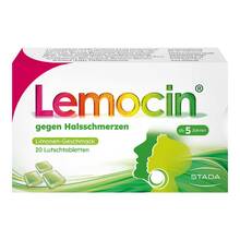 Abbildung: Lemocin gegen Halsschmerzen Lutschtabletten 20 St, Lutschtabletten PZN 12397155 