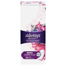 Abbildung: ALWAYS discreet Inkontinenz Liner plus Slipeinlag. 24 St, Binden PZN 12410341 