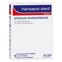 Abbildung: Hansapor steril Wundverband 6x7 cm 1 St, Verband PZN 12439907 
