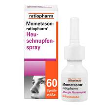Abbildung: Mometason-ratiopharm Heuschnupfenspray 10 g, Nasenspray PZN 12457963 