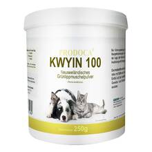 Abbildung: Grünlippenmuschel Kwyin 100 Pulver für Hunde / Katzen 250 g, Pulver PZN 12460824 