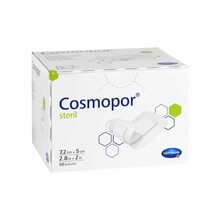 Abbildung: COSMOPOR steril Wundverband 5x7,2 cm 50 St, Pflaster PZN 12476044 