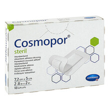 Abbildung: COSMOPOR steril Wundverband 5x7,2 cm 10 St, Pflaster PZN 12476050 