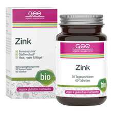 Abbildung: Gse Zink Compact Bio Tabletten 60 St, Tabletten PZN 12477457 