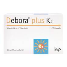 Abbildung: Debora plus K2 Kapseln 120 St, Kapseln PZN 12510172 