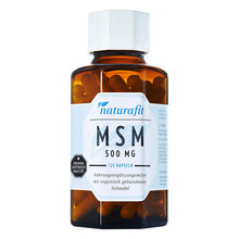 Abbildung: Naturafit Msm 500 mg Kapseln 120 St, Kapseln PZN 12516192 