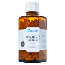 Abbildung: Naturafit Vitamin C 500 Depot Kapseln 240 St, Kapseln PZN 12516499 