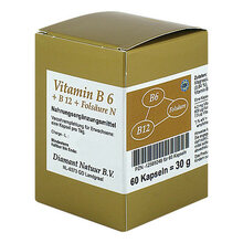 Abbildung: Vitamin B6 + B12+Folsäure N Kapseln 60 St, Kapseln PZN 12569248 