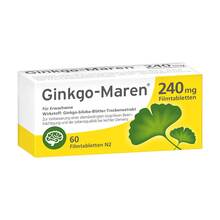 Abbildung: Ginkgo-Maren 240 mg Filmtabletten 60 St, Filmtabletten PZN 12580480 