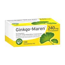 Abbildung: Ginkgo-Maren 240 mg Filmtabletten 120 St, Filmtabletten PZN 12580497 