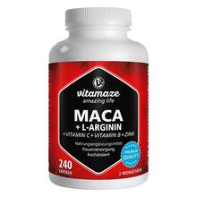 Abbildung: Maca 4:1 hochdosiert + L-Arginin Kapseln 240 St, Kapseln PZN 12580540 