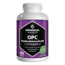 Abbildung: Opc Traubenkernextrakt hochdosiert + Vitamin C Kapseln  180 St, Kapseln PZN 12580586 