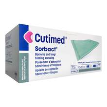 Abbildung: CUTIMED Sorbact Saugkompressen 10x20 cm 20 St, Kompressen PZN 12584578 