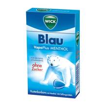 Abbildung: Wick Blau Menthol Bonbons ohne Zucker Clickbox 46 g, Bonbons PZN 12595346 
