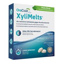 Abbildung: Xylimelts Hafttabletten milde Minze Oracoat 40 St, Tabletten PZN 12596073 