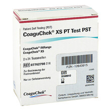 Abbildung: COAGUCHEK XS PT Test PST 2X24 St, Teststreifen PZN 12643915 