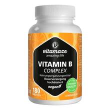 Abbildung: Vitamin B Complex hochdosiert vegan Tabletten 180 St, Tabletten PZN 12741428 