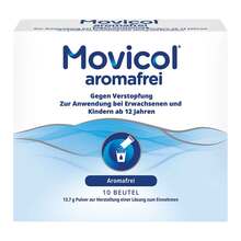 Abbildung: Movicol aromafrei Pulver zur Her.e.Lösung zum Einnehmen MP 10 St, Pulver zur Herstellung einer Lösung zum Einnehmen PZN 12742474 