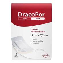 Abbildung: Dracopor Wundverband 8x15 cm steril 20 St, Pflaster PZN 12749111 