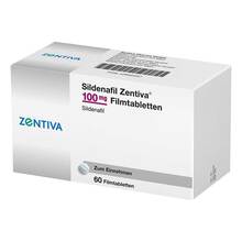 Abbildung: Sildenafil Zentiva 100 mg Filmtabletten 60 St, Filmtabletten PZN 12902357