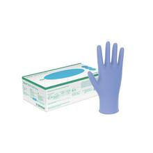 Abbildung: Vasco Nitril Soft blue Unt.Handschuhe puderfrei L 200 St, Handschuhe PZN 12907774 