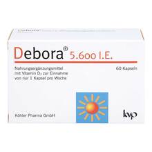 Abbildung: Debora 5.600 I.E. Kapseln 60 St, Kapseln PZN 13168037 