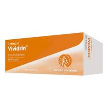 Abbildung: Cetirizin Vividrin 10 mg Filmtabletten 100 St, Filmtabletten PZN 13168959 