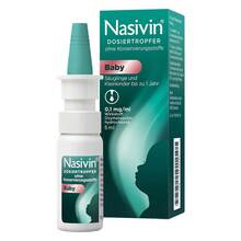 Abbildung: Nasivin Dosiertropfer ohne Kons.Baby 5 ml, Nasentropfen PZN 13245683 