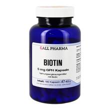 Abbildung: Biotin 5 mg Gph Kapseln 180 St, Kapseln PZN 13250833 