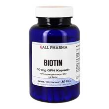 Abbildung: Biotin 10 mg Gph Kapseln 180 St, Kapseln PZN 13250939 