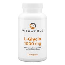 Abbildung: L-Glycin 1000 mg Kapseln 120 St, Kapseln PZN 13364086 