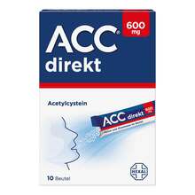 Abbildung: Acc direkt 600 mg Pulver zum Einnehmen im Beutel 10 St, Pulver zum Einnehmen PZN 13392929 