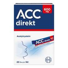 Abbildung: Acc direkt 600 mg Pulver zum Einnehmen im Beutel 20 St, Pulver zum Einnehmen PZN 13393521 