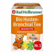 Abbildung: Bad Heilbrunner Bio Husten-Bronchial Tee für Kdr.FB 8X1.5 g, Filterbeutel PZN 13416274 