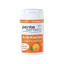 Abbildung: Anti-Karies Lutschpastillen Orange 30X2 g, Pastillen PZN 13475466 