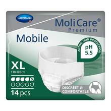 Abbildung: Molicare Premium Mobile 5 Tropfen Größe XL 14 St PZN 13476827 