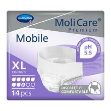 Abbildung: Molicare Premium Mobile 8 Tropfen Größe XL 14 St PZN 13476968 