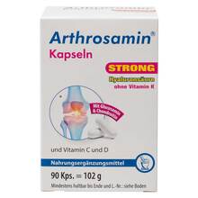 Abbildung: Arthrosamin strong ohne Vitamin K Kapseln 90 St, Kapseln PZN 13513540 