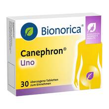 Abbildung: Canephron Uno überzogene Tabletten 30 St, Überzogene Tabletten PZN 13655004 
