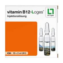 Abbildung: Vitamin B12-Loges Injektionslösung Ampulle  10X2 ml, Injektionslösung PZN 13703915 