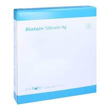 Abbildung: BIATAIN Silicone Ag Schaumverband 10x20 cm 5 St, Verband PZN 13704518 