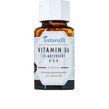 Abbildung: Naturafit Vitamin B6 25 aktiviert P-5-P Kapseln 90 St, Kapseln PZN 13704866 