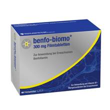 Abbildung: Benfo-biomo 300 mg Filmtabletten 60 St, Filmtabletten PZN 13711470 