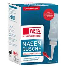 Abbildung: Wepa Nasendusche mit 10x2,95 g Nasenspülsalz 1 P PZN 13712357 