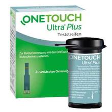 Abbildung: One Touch Ultra Plus Teststreifen 1X50 St, Teststreifen PZN 13754775 