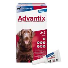Abbildung: Advantix Spot-on Lösung z.Auftr.a.d.H.für Hund 25-40 kg 4X4.0 ml, Lösung PZN 13814299 
