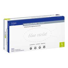 Abbildung: Nitril Handschuhe unste.puderfrei Größe L blue violet 100 St, Handschuhe PZN 13818222 